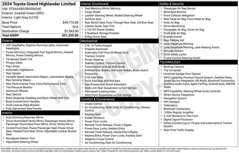 toyota grand highlander 2024 5TDAAAB52RS004240 image toyota grand highlander 2024 5TDAAAB52RS004240 image